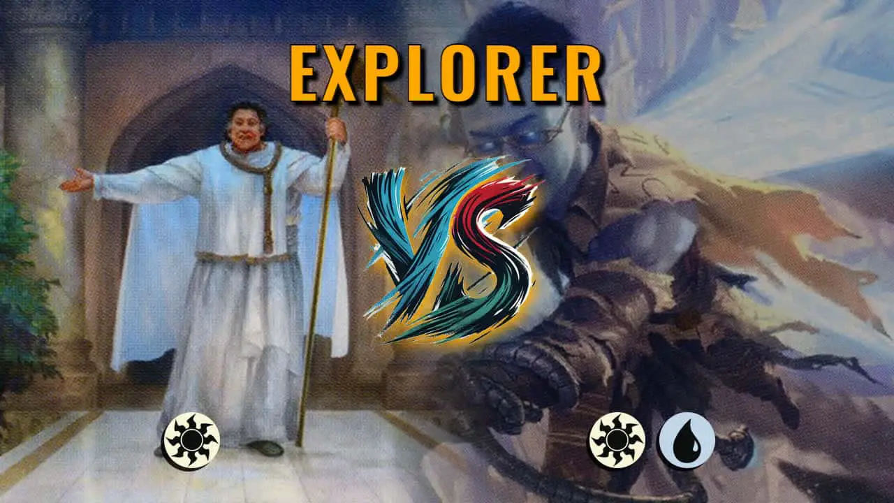 Watch MTG Arena Explorer Video - Mono White Aggro by Khat VS Azorius Midrange by Ninkelnock1 - d8c2b2