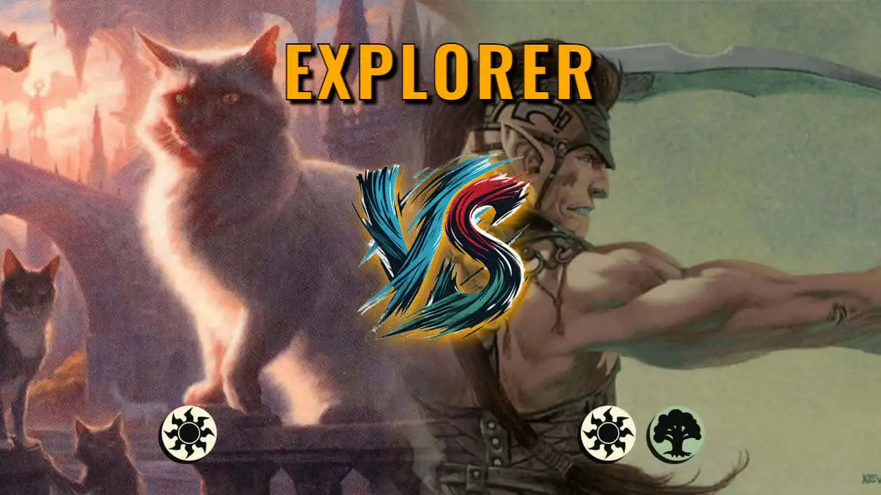 Watch MTG Arena Explorer Video - Mono White Aggro by Khat VS Selesnya Aggro by MaliceCooper - 46881a