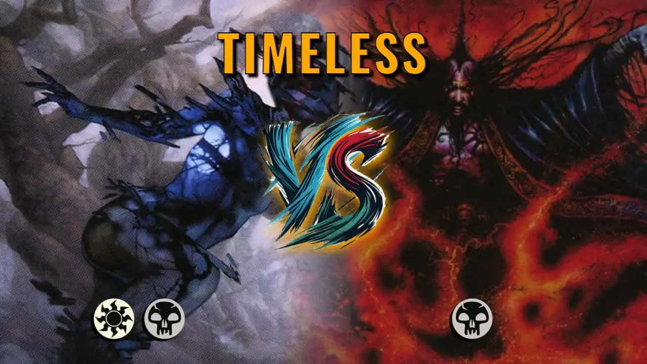 Watch MTG Arena Timeless Video - Orzhov Midrange by saitama VS Mono Black Midrange by Cbeverly - 561a84