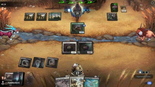 Watch MTG Arena Video Replay - Orzhov Aggro by HamHocks42 VS Golgari Aggro by tri_it - Standard Play