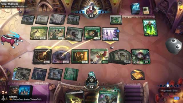 Watch MTG Arena Video Replay - Chatterfang, Squirrel General by saitama VS Azusa, Lost but Seeking by Oscar Quintana - Historic Brawl