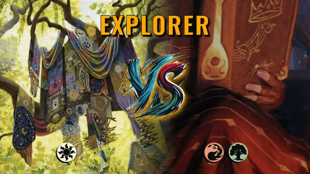 Watch MTG Arena Explorer Video - Mono White Midrange by Khat VS Gruul Midrange by Scicageki - d5e5e6