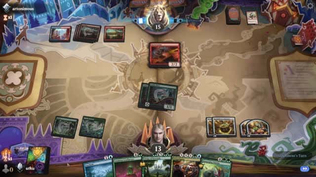 Watch MTG Arena Video Replay - Simic Midrange by utku VS Mono Red Midrange by artonimous - Standard Ranked