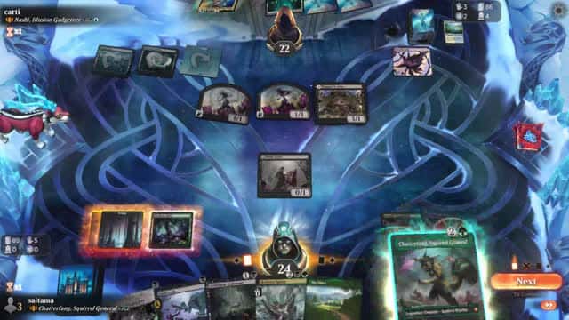 Watch MTG Arena Video Replay - Chatterfang, Squirrel General by saitama VS Nashi, Illusion Gadgeteer by carti - Historic Brawl