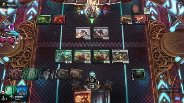 Watch MTG Arena Video Replay - UBRG Midrange by saitama VS Jund Midrange by Martjn - Premier Draft Ranked