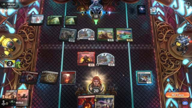 Watch MTG Arena Video Replay - Boros Aggro by Miffed VS Simic Midrange by Skyrge - Premier Draft Ranked