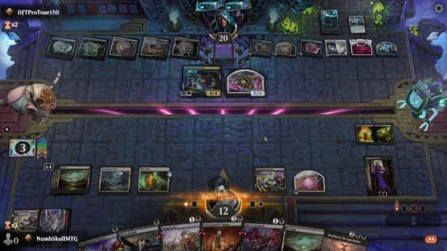 Watch MTG Arena Video Replay - Mono Black Midrange by NumbSkullMTG VS Esper Midrange by DFTProTour150 - Standard Ranked