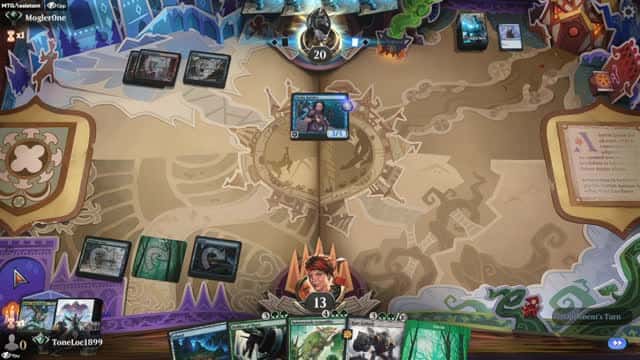 Watch MTG Arena Video Replay - Simic Midrange by ToneLoc1899 VS Izzet Aggro by Mogler0ne - Standard Ranked