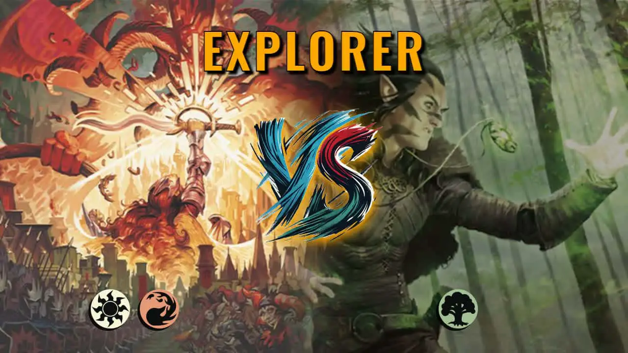 Watch MTG Arena Explorer Video - Boros Midrange by Khat VS Mono Green Midrange by Puri - 2be040