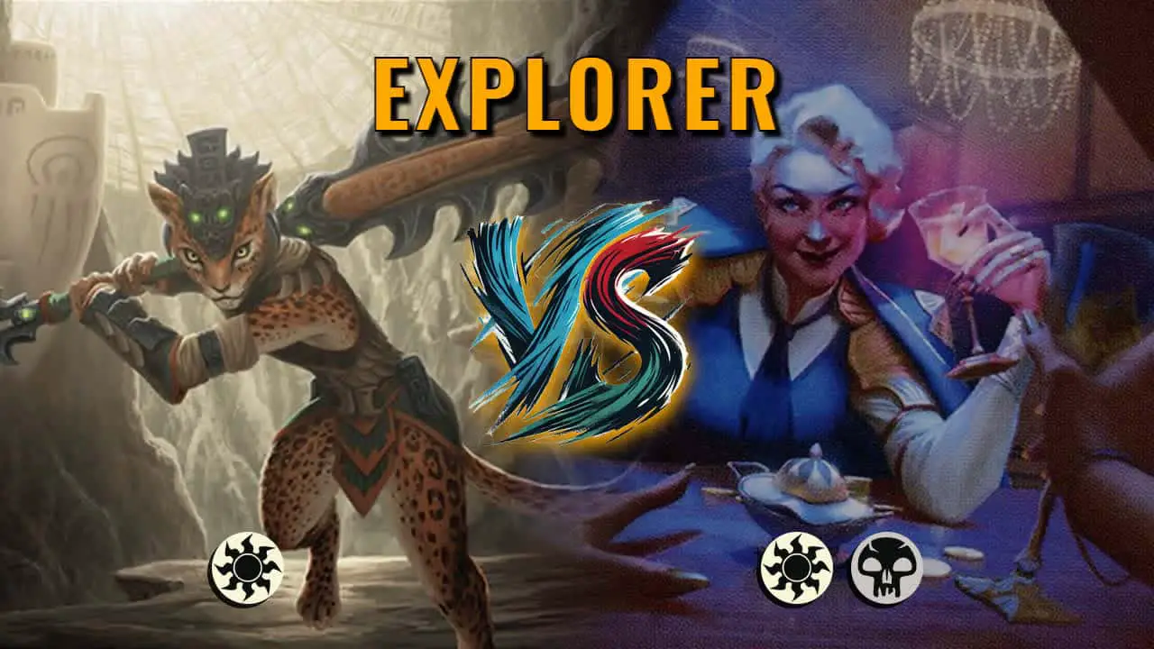 Watch MTG Arena Explorer Video - Mono White Aggro by Khat VS Orzhov Aggro by Roumus - de346b