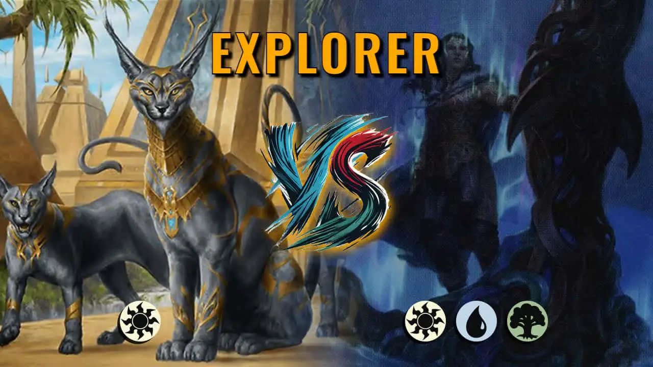 Watch MTG Arena Explorer Video - Mono White Aggro by Khat VS Bant Midrange by MVM - b6b68e