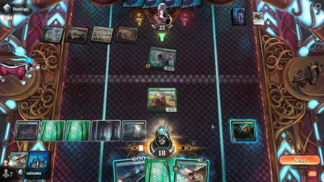 Watch MTG Arena Video Replay - Sultai Midrange by saitama VS Naya Aggro by DonUgo - Premier Draft Ranked