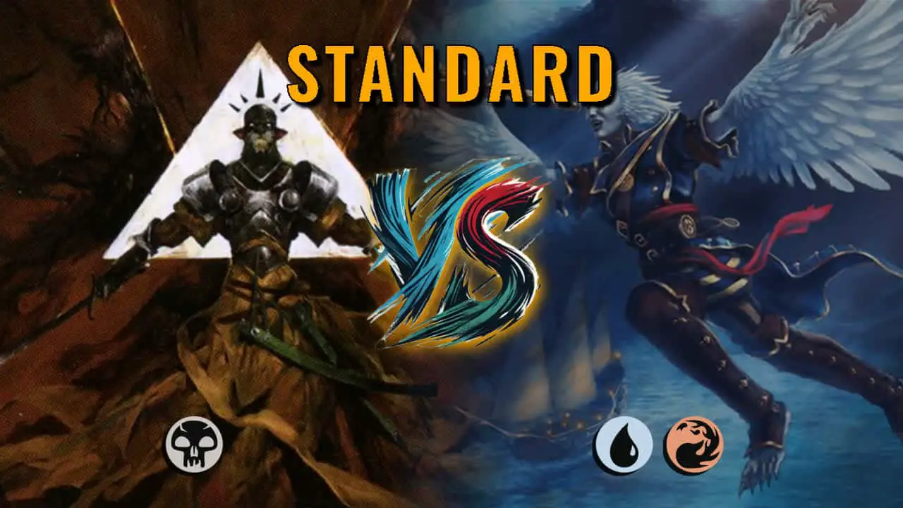 Watch MTG Arena Standard Video - Mono Black Midrange by ToneLoc1899 VS Izzet Aggro by Lobsterman13 - 54d20b