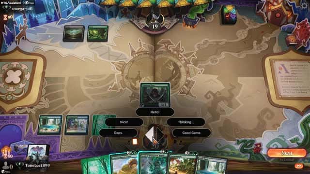 Watch MTG Arena Video Replay - Simic Midrange by ToneLoc1899 VS Golgari Aggro by omega-pifi - Standard Ranked