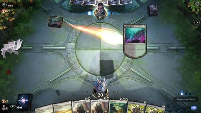 Watch MTG Arena Video Replay - Mono White Aggro by Khat VS Golgari Midrange by nico - Explorer Ranked