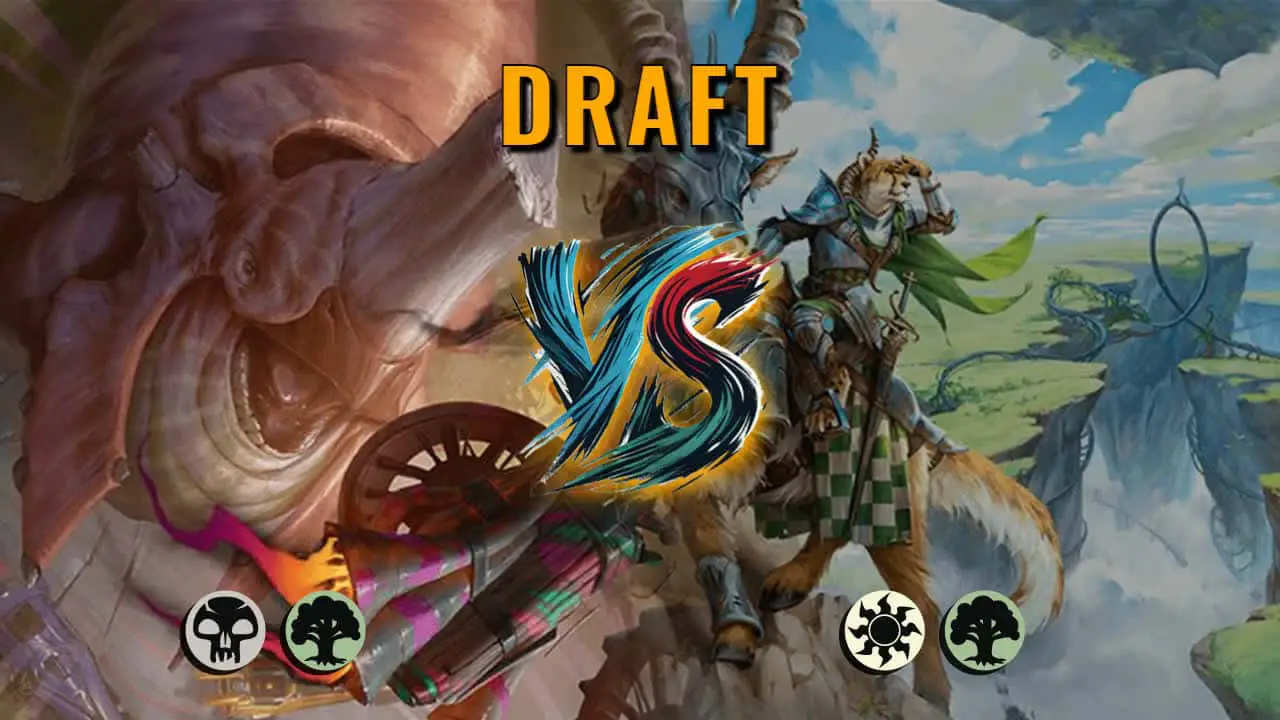 Watch MTG Arena Draft Video - Golgari Midrange by saitama VS Selesnya Aggro by booyoz - 9b4cde