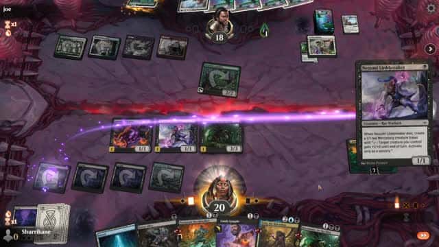 Watch MTG Arena Video Replay - Dimir Aggro by Shurrikane VS WBRG Midrange by joe - Traditional Standard Play