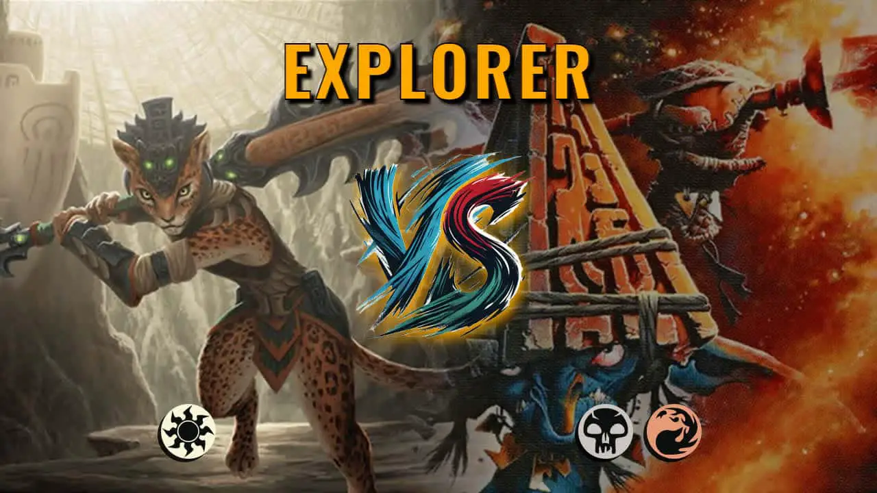 Watch MTG Arena Explorer Video - Mono White Aggro by Khat VS Rakdos Aggro by Bungholio357 - b35f55