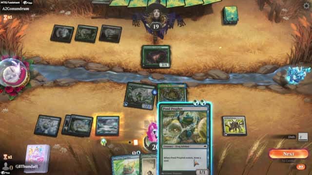 Watch MTG Arena Video Replay - Simic Aggro by GBThundaII VS Golgari Midrange by A2Conundrum - Standard Play