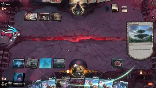 Watch MTG Arena Video Replay - Dimir Midrange by HamHocks42 VS Jeskai Aggro by cow - Standard Ranked