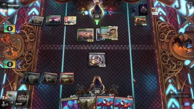 Watch MTG Arena Video Replay - UBRG Midrange by jerejv VS Naya Aggro by Morpheus - Premier Draft Ranked