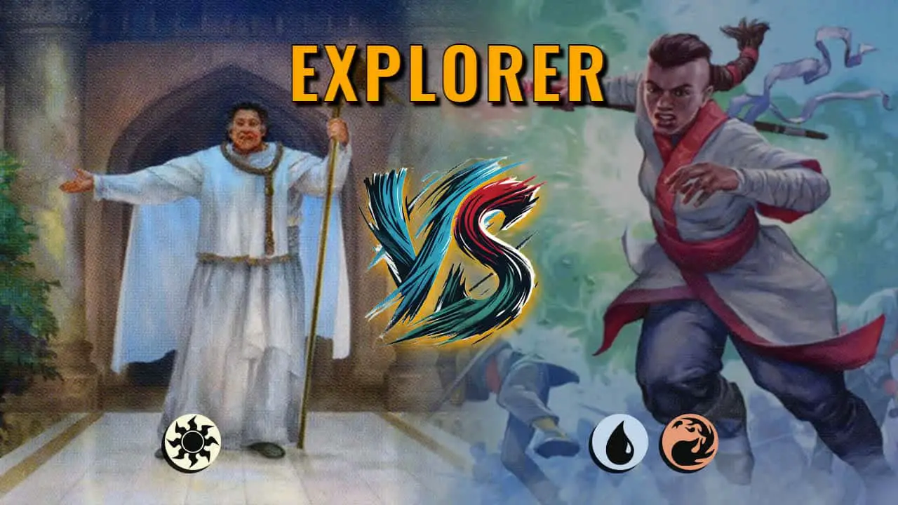 Watch MTG Arena Explorer Video - Mono White Aggro by Khat VS Izzet Aggro by TheAvellino8 - 389ad5