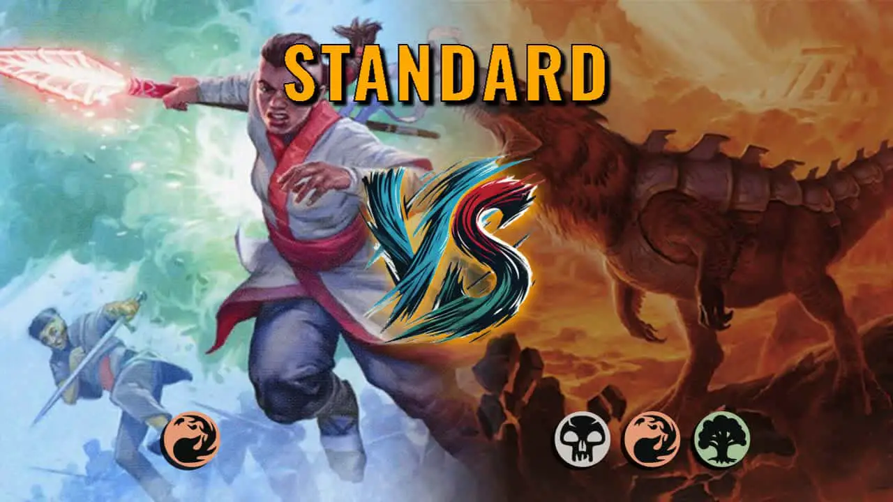 Watch MTG Arena Standard Video - Mono Red Aggro by ToneLoc1899 VS Jund Midrange by Hotmess - 0358ff