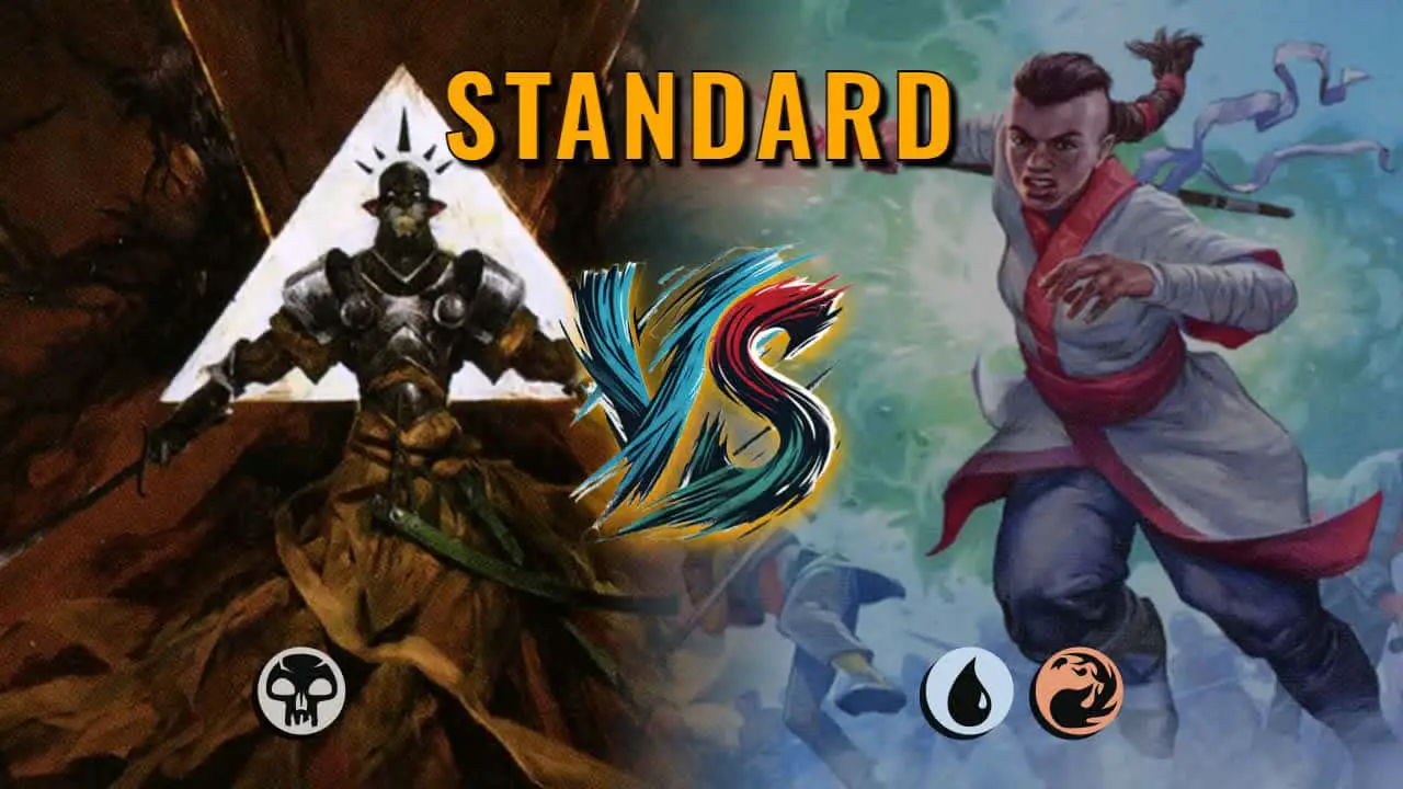 Watch MTG Arena Standard Video - Mono Black Midrange by Yhwach VS Izzet Aggro by Gaspaa - 147b11