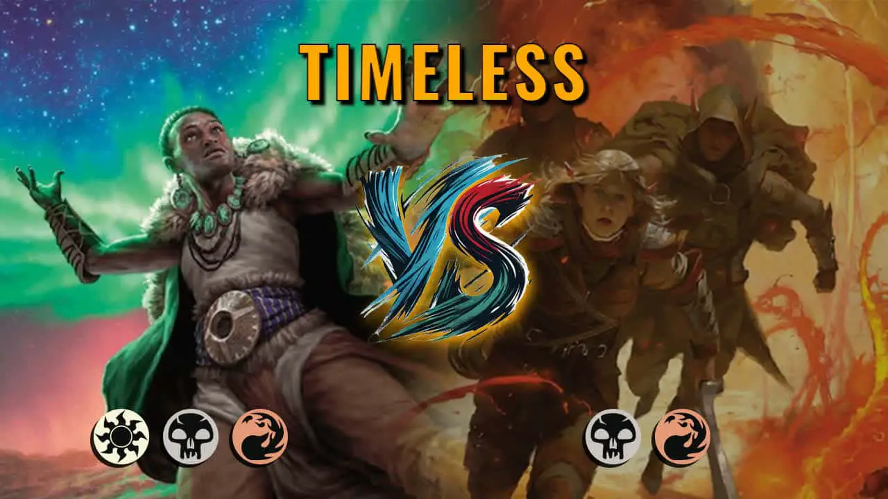 Watch MTG Arena Timeless Video - Mardu Aggro by luvemil VS Rakdos Midrange by GuestPlayer434 - b2fbf7