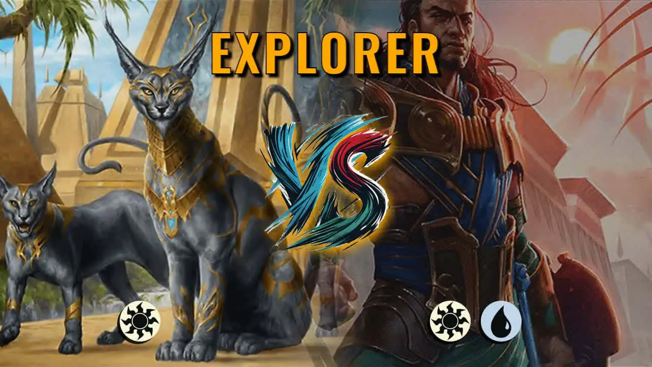 Watch MTG Arena Explorer Video - Mono White Aggro by Khat VS Azorius Control by Dinger23 - 8b43a8