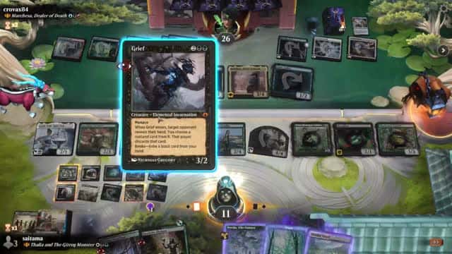 Watch MTG Arena Video Replay - Thalia and The Gitrog Monster by saitama VS Marchesa, Dealer of Death by crovax84 - Historic Brawl