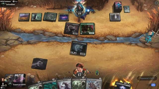 Watch MTG Arena Video Replay - Mono Black Midrange by ToneLoc1899 VS Abzan Aggro by brionline - Standard Ranked