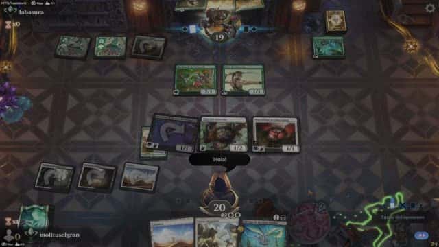 Watch MTG Arena Video Replay - Orzhov Aggro by molituselgran VS Mono Green Aggro by labasura - Standard Ranked