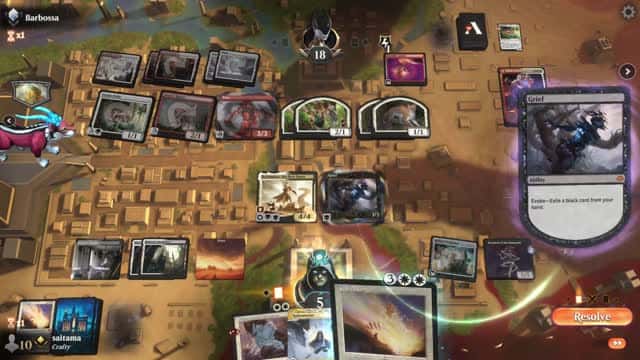 Watch MTG Arena Video Replay - Orzhov Midrange by saitama VS Boros Aggro by Barbossa - Timeless Ranked