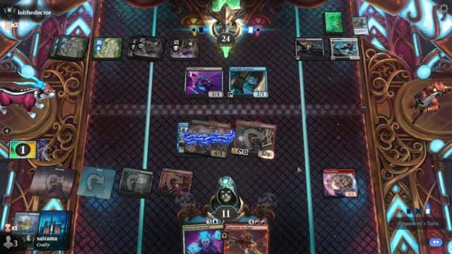 Watch MTG Arena Video Replay - Grixis Midrange by saitama VS Dimir Midrange by lolthedoctor - Premier Draft Ranked