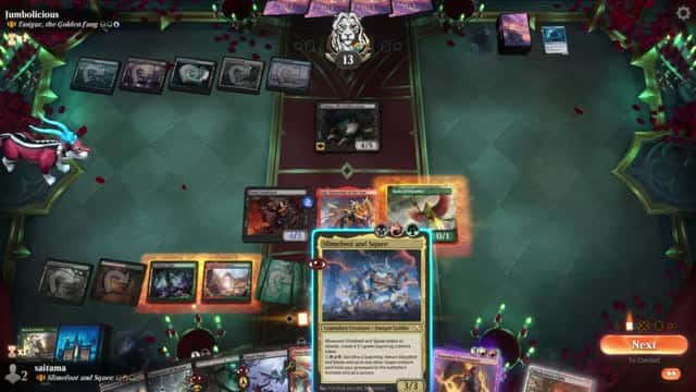 Watch MTG Arena Video Replay - Slimefoot and Squee by saitama VS Tasigur, the Golden Fang by Jumbolicious - Historic Brawl