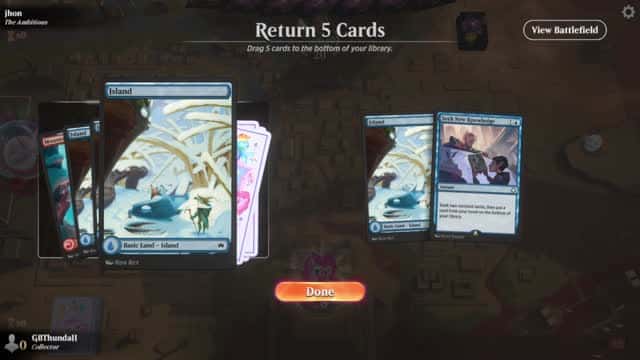 Watch MTG Arena Video Replay - Izzet Aggro by GBThundaII VS Mono White Aggro by jhon - Timeless Play