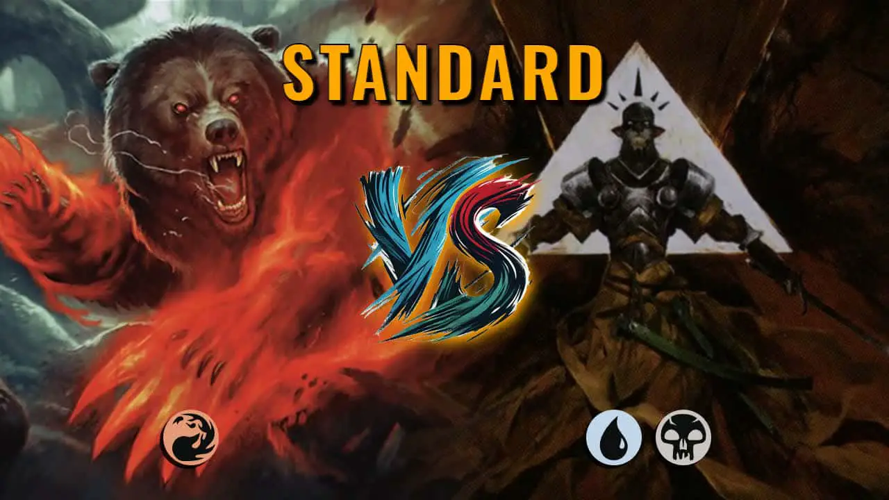 Watch MTG Arena Standard Video - Mono Red Aggro by CunicoliGoblin VS Dimir Aggro by Black_bulo - 5529e2