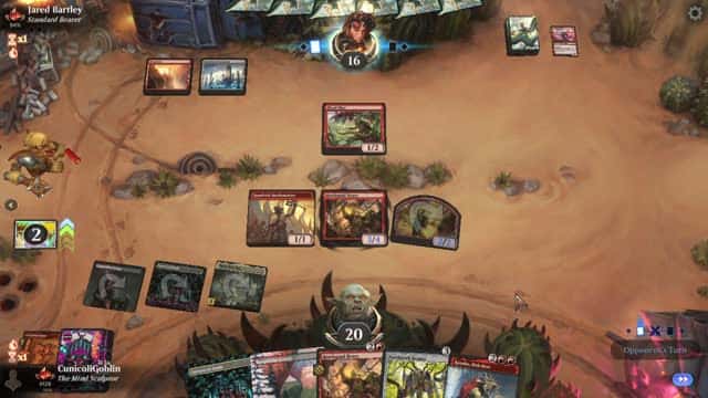 Watch MTG Arena Video Replay - Gruul Aggro by CunicoliGoblin VS Izzet Aggro by Jared Bartley - Standard Traditional Ranked