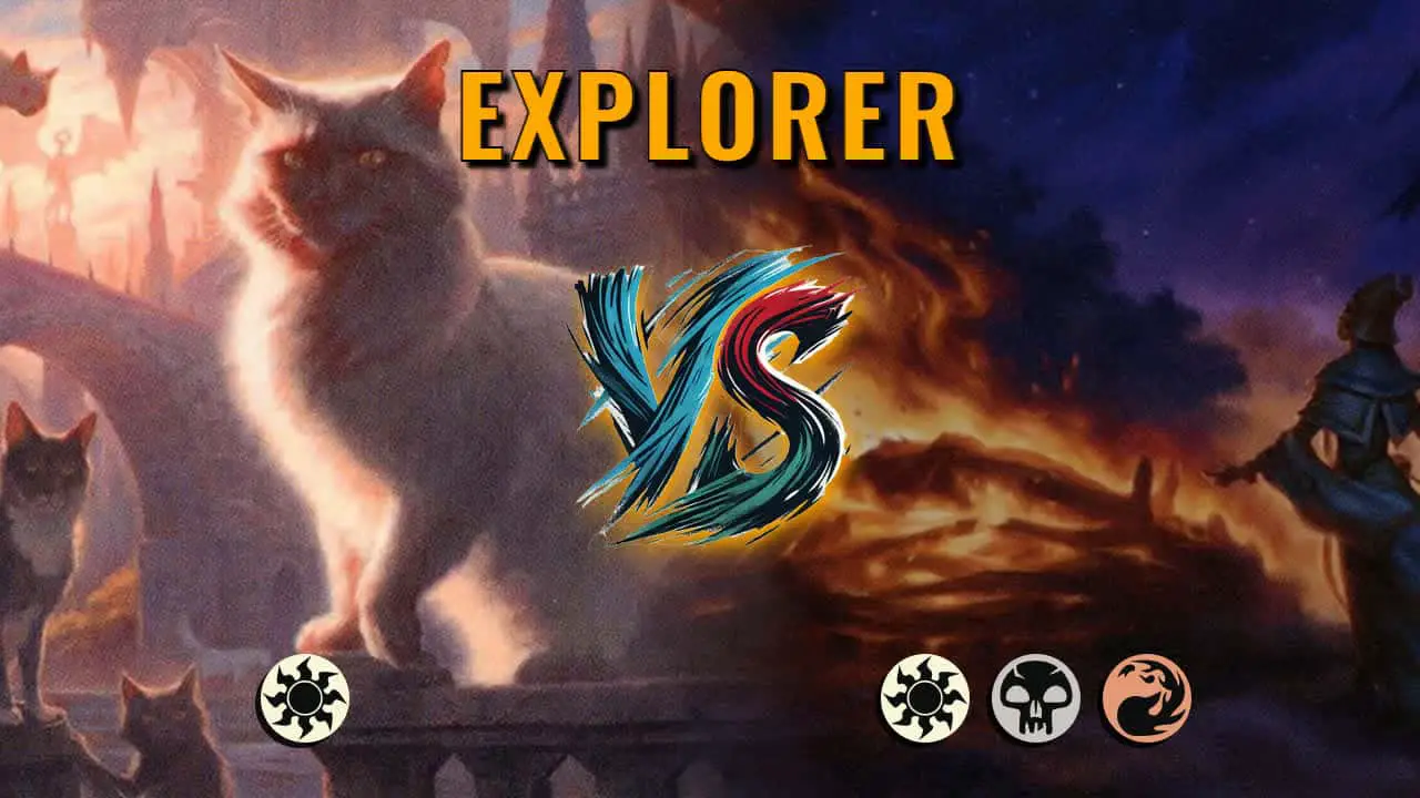 Watch MTG Arena Explorer Video - Mono White Aggro by Khat VS Mardu Control by IssamFire - 3474b0