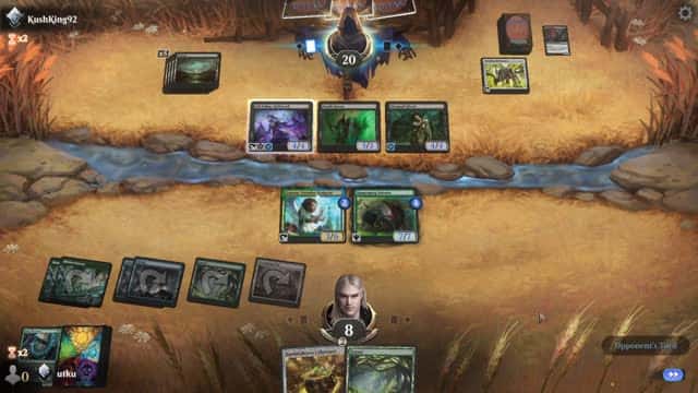 Watch MTG Arena Video Replay - Simic Midrange by utku VS Mono Black Aggro by KushKing92 - Standard Ranked