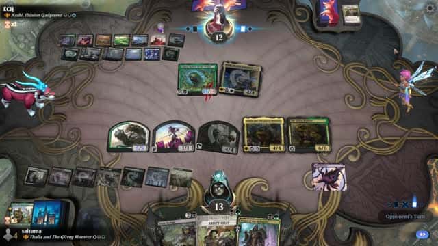 Watch MTG Arena Video Replay - Thalia and The Gitrog Monster by saitama VS Nashi, Illusion Gadgeteer by ECH - Historic Brawl