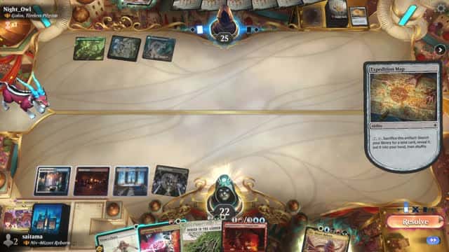 Watch MTG Arena Video Replay - Niv-Mizzet Reborn by saitama VS Golos, Tireless Pilgrim by Night_Owl - Historic Brawl