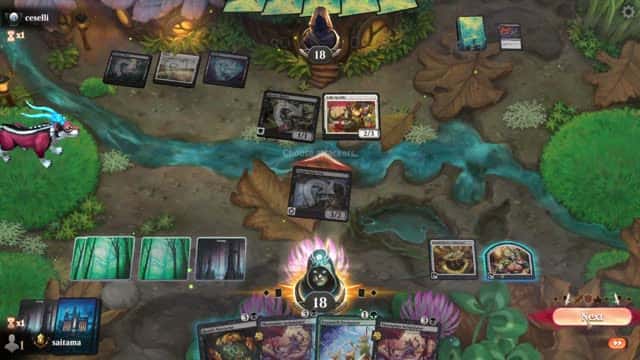 Watch MTG Arena Video Replay - Golgari Midrange by saitama VS Orzhov Midrange by ceselli - Quick Draft Ranked