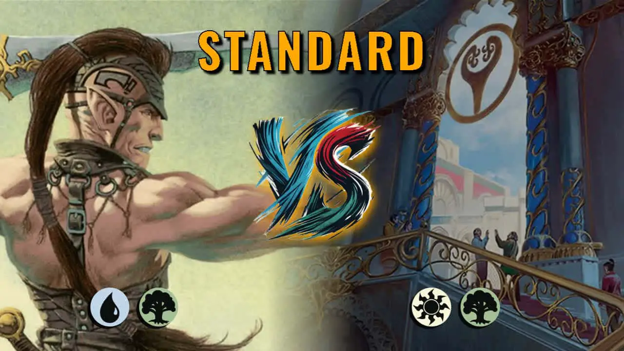 Watch MTG Arena Standard Video - Simic Midrange by ToneLoc1899 VS Selesnya Midrange by pepi - 1ad9ed