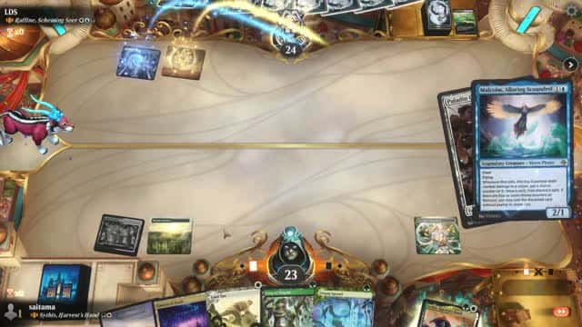 Watch MTG Arena Video Replay - Sythis, Harvest's Hand by saitama VS Raffine, Scheming Seer by LDS - Historic Brawl