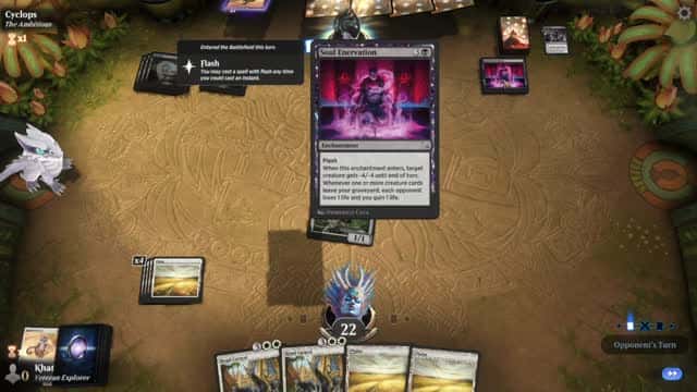 Watch MTG Arena Video Replay - Mono White Aggro by Khat VS Mono Black Midrange by Cyclops - Explorer Play