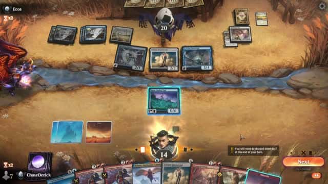 Watch MTG Arena Video Replay - Jeskai Midrange by ChaseDerick VS Azorius Midrange by Ecos - Premier Draft Ranked