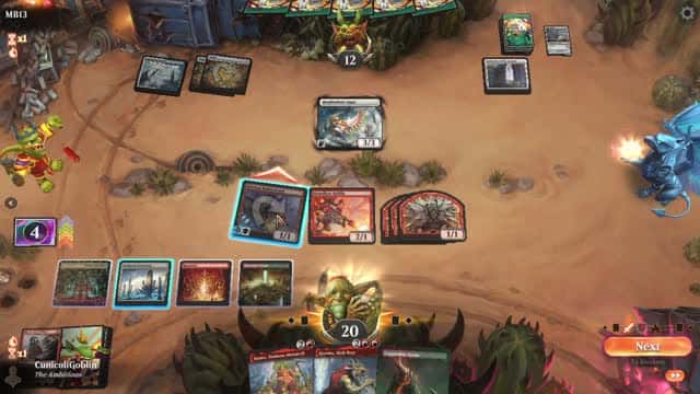 Watch MTG Arena Video Replay - Gruul Aggro by CunicoliGoblin VS Azorius Midrange by MB13 - Traditional Standard Play