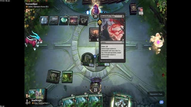 Watch MTG Arena Video Replay - Nissa, Vastwood Seer by DeadWeight VS Ashiok, Nightmare Weaver by WaywardRunt - MWM Brawl Builder